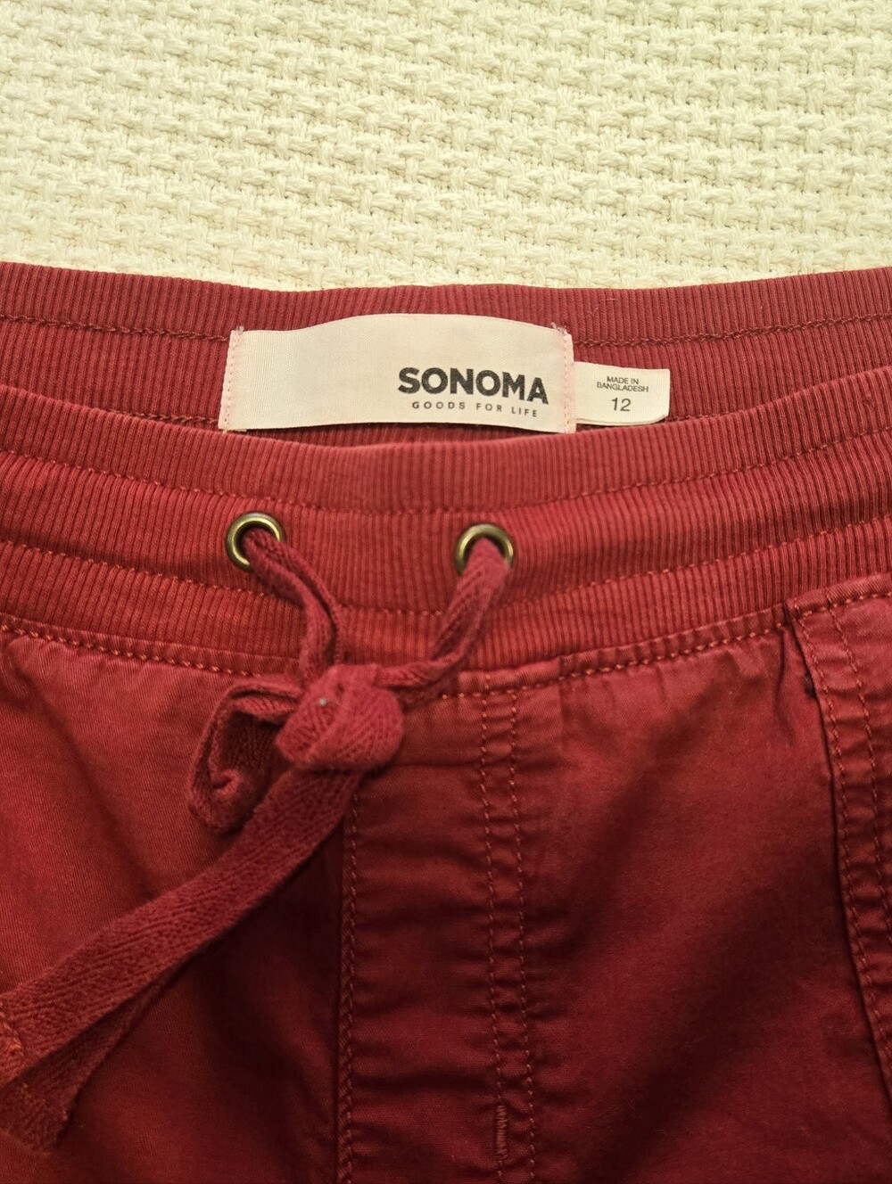 Sonoma Bundle Women’s Casual Shorts Trio - Red, Navy, Black - Size 12 - Picture 3 of 13